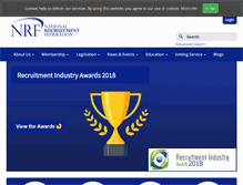 Tablet Screenshot of nrf.ie